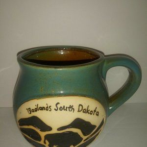 Badlands South Dakota Mug Cup Turquoise Brown